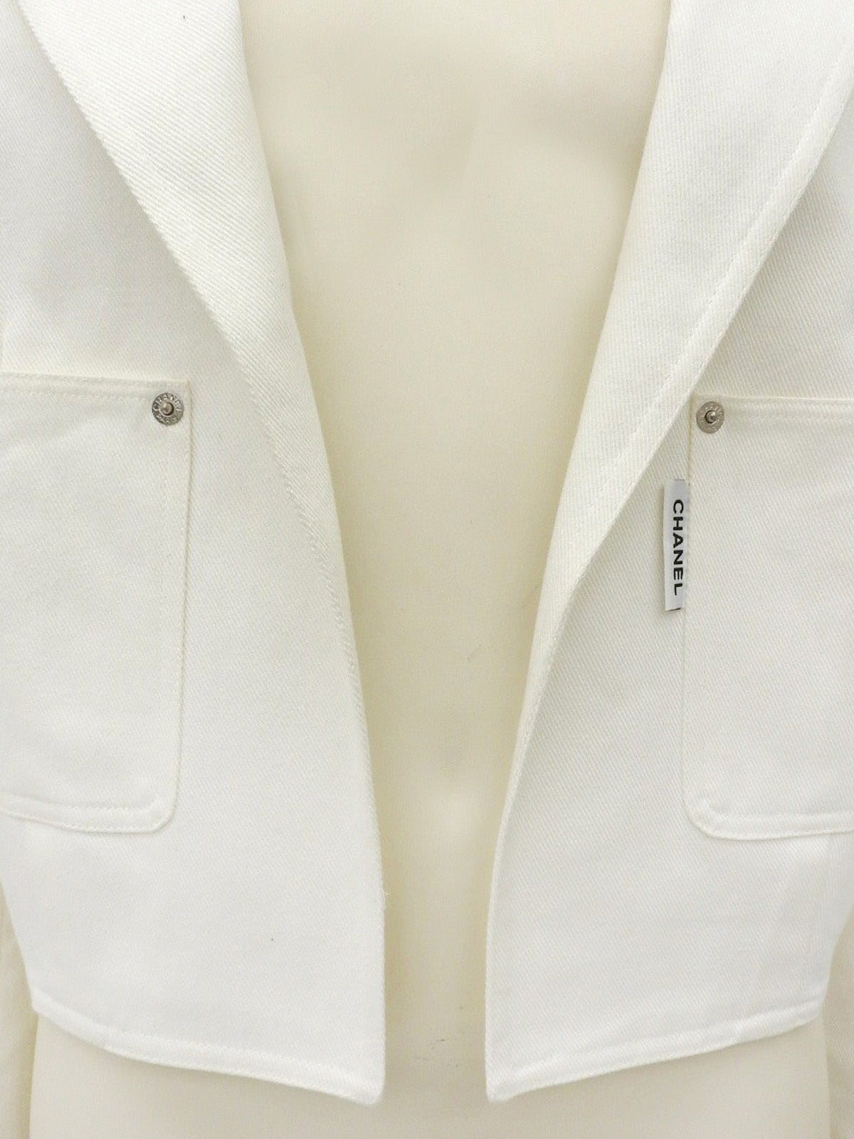 デニムバックロゴジャケット ホワイト