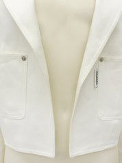 デニムバックロゴジャケット ホワイト