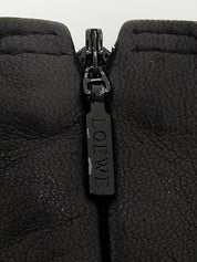 Real Leather Tight Skirt in Black