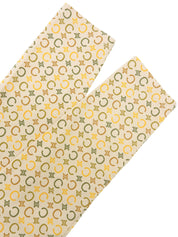 コットンマカダムパターン長袖トップス ベージュ/マルチ