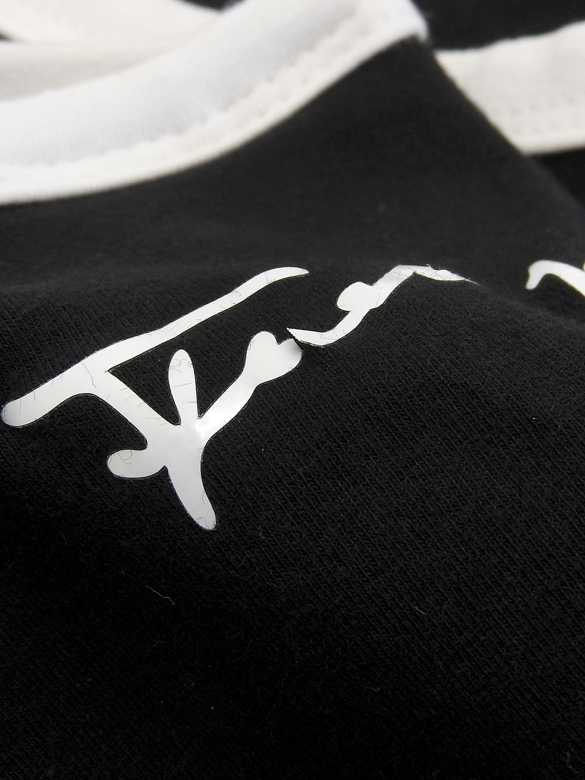 バイカラーロゴキャミソール ブラック/ホワイト