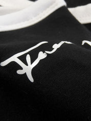 バイカラーロゴキャミソール ブラック/ホワイト