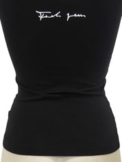 バイカラーロゴキャミソール ブラック/ホワイト