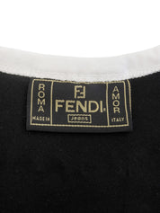 バイカラーロゴキャミソール ブラック/ホワイト