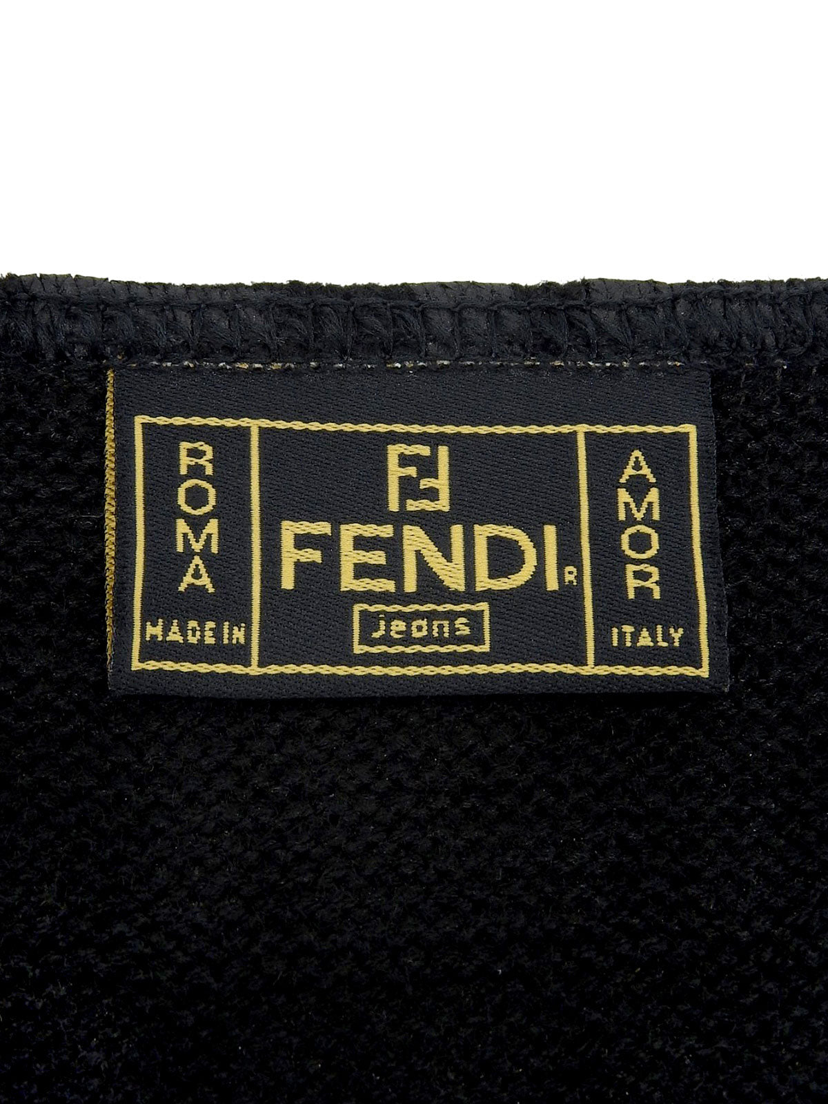 FFズッカパターンロゴジップアップノースリーブワンピース ブラック