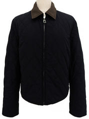 キルティングリバーシブルジャケット ブラック/ブラウン