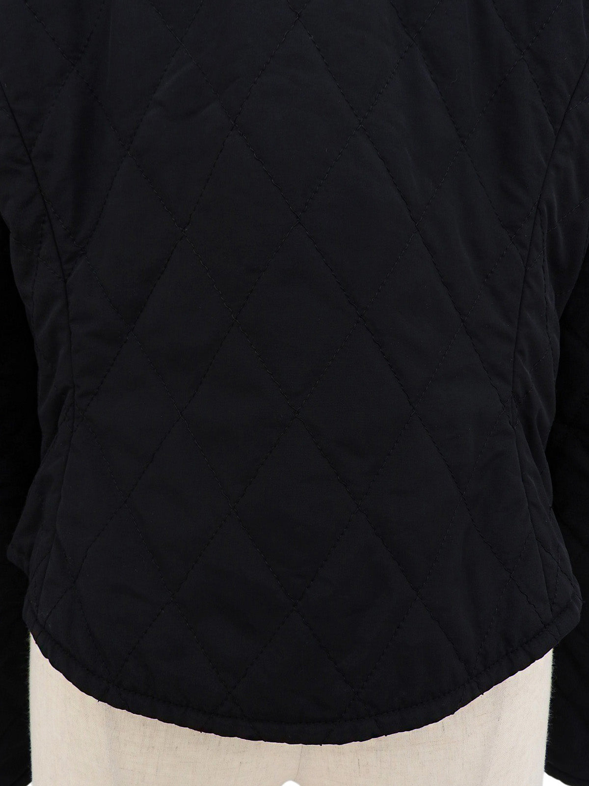 キルティングリバーシブルジャケット ブラック/ブラウン