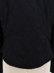 キルティングリバーシブルジャケット ブラック/ブラウン