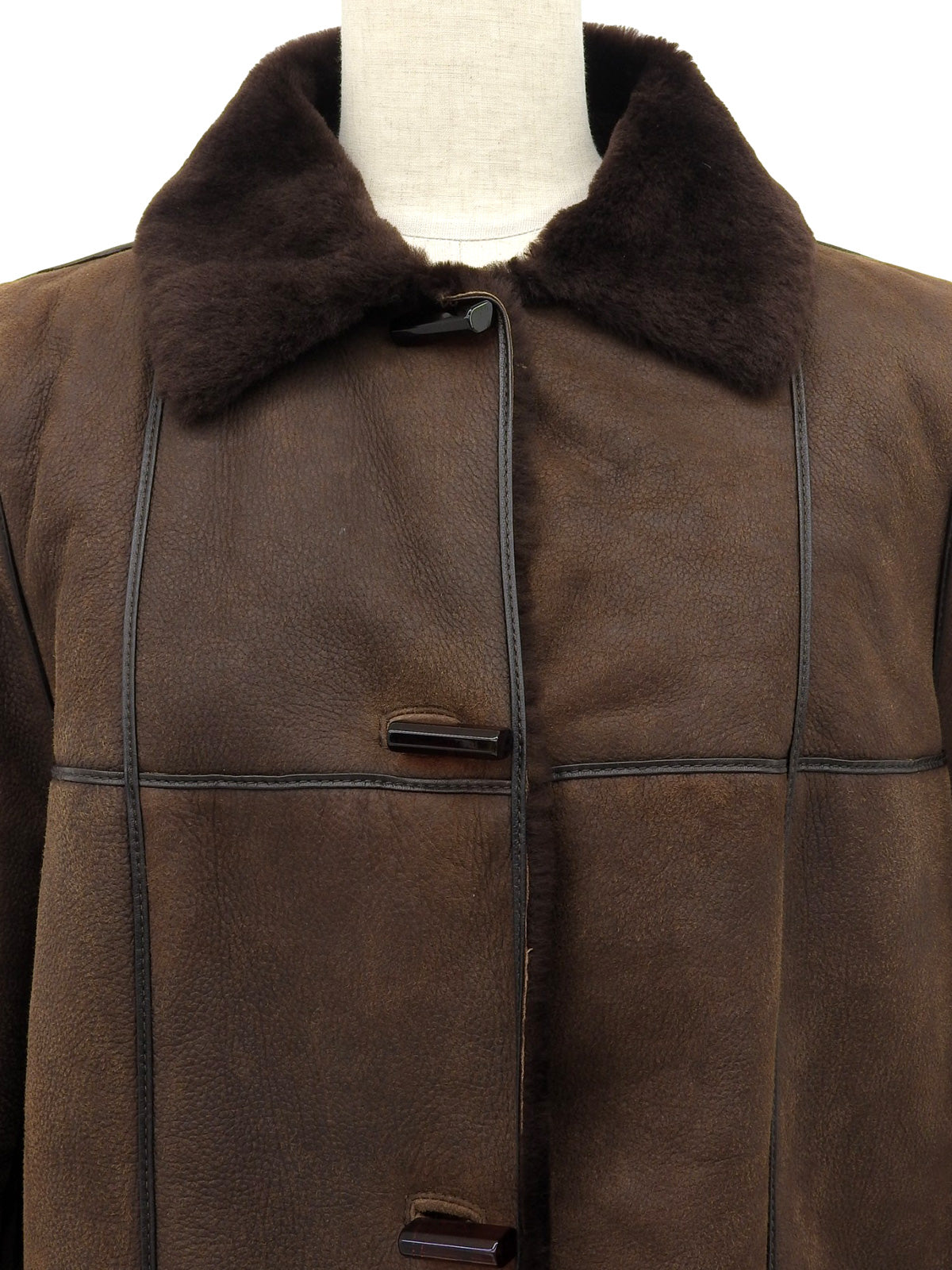 ムートンジャケット ブラウン