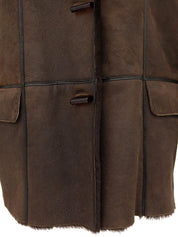 ムートンジャケット ブラウン