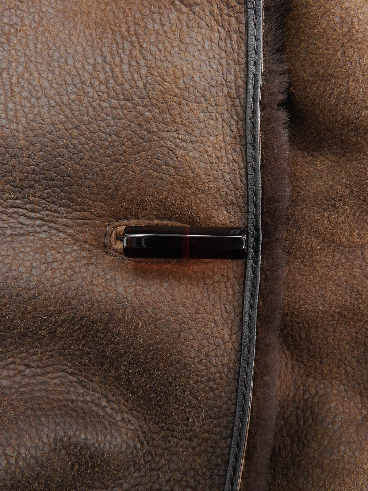 ムートンジャケット ブラウン