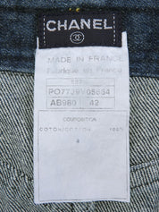 1997年製 ロゴボタンスカート インディゴ