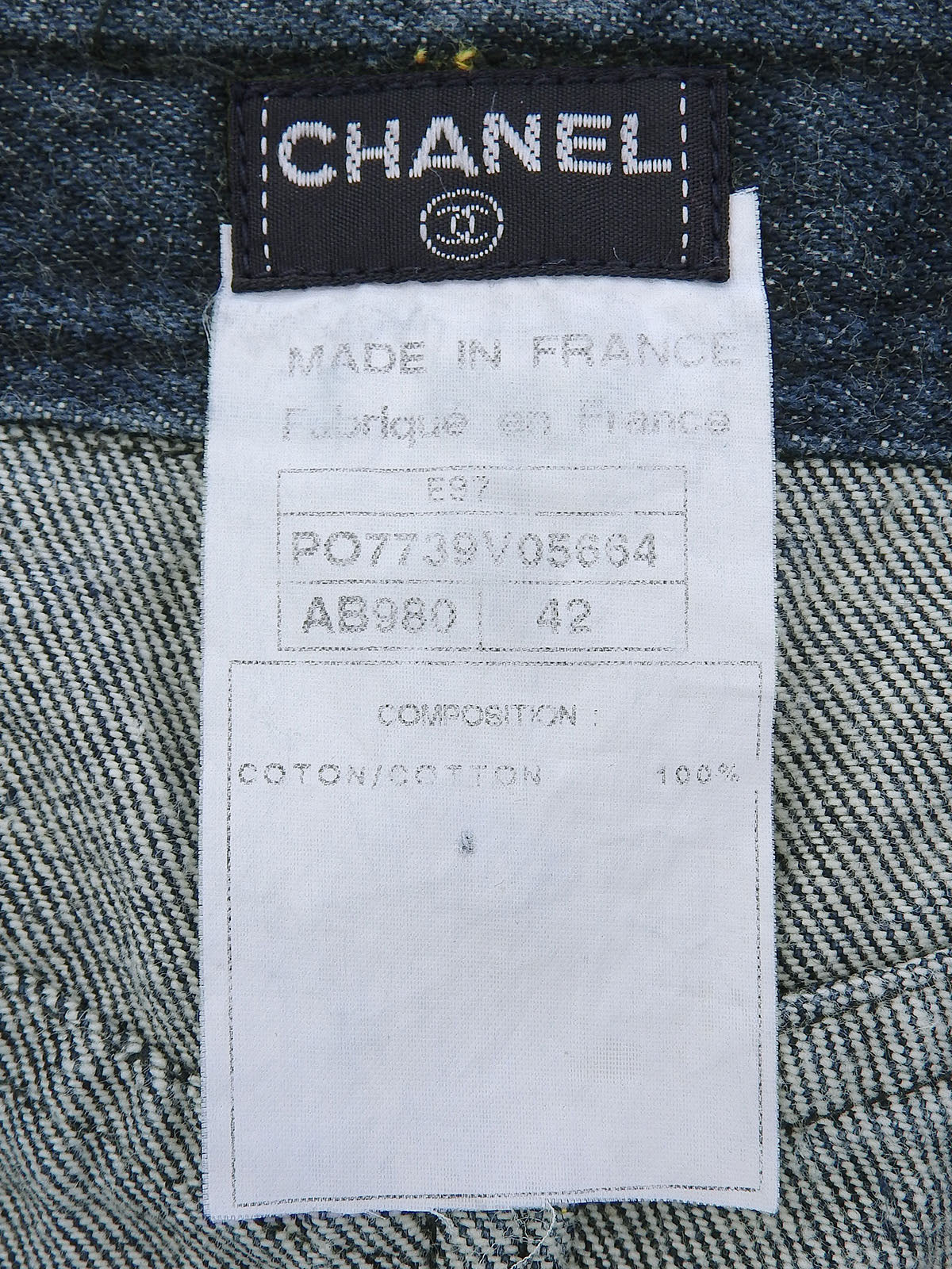 1997年製 ロゴボタンスカート インディゴ