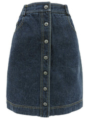 1997年製 ロゴボタンスカート インディゴ