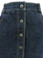 1997年製 ロゴボタンスカート インディゴ