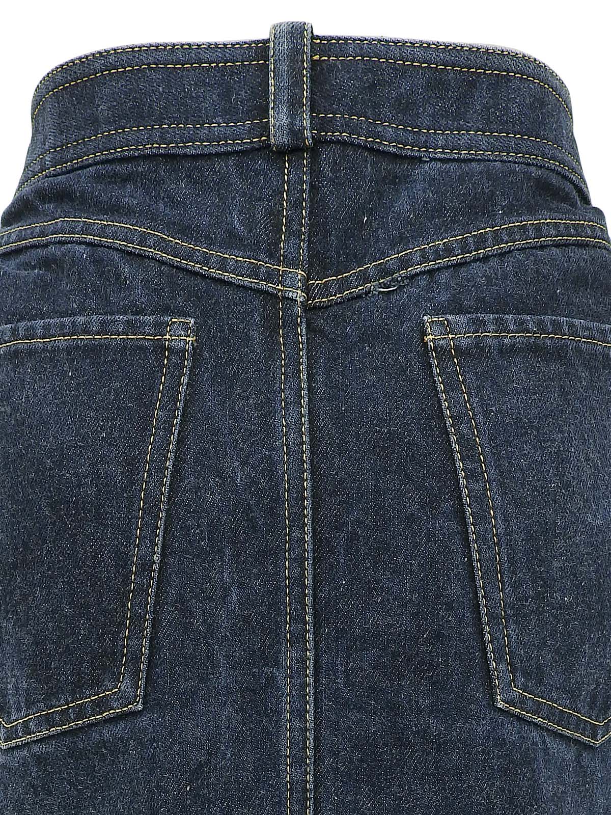 1997年製 ロゴボタンスカート インディゴ