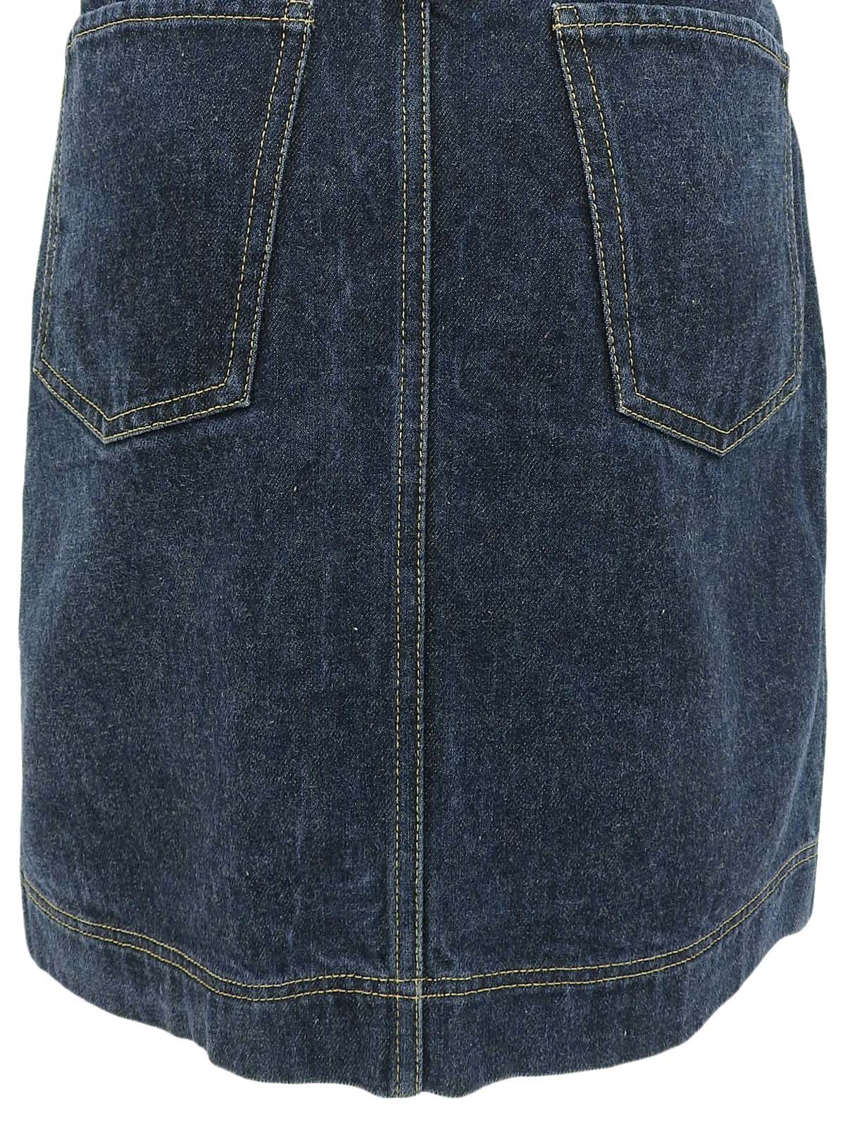 1997年製 ロゴボタンスカート インディゴ
