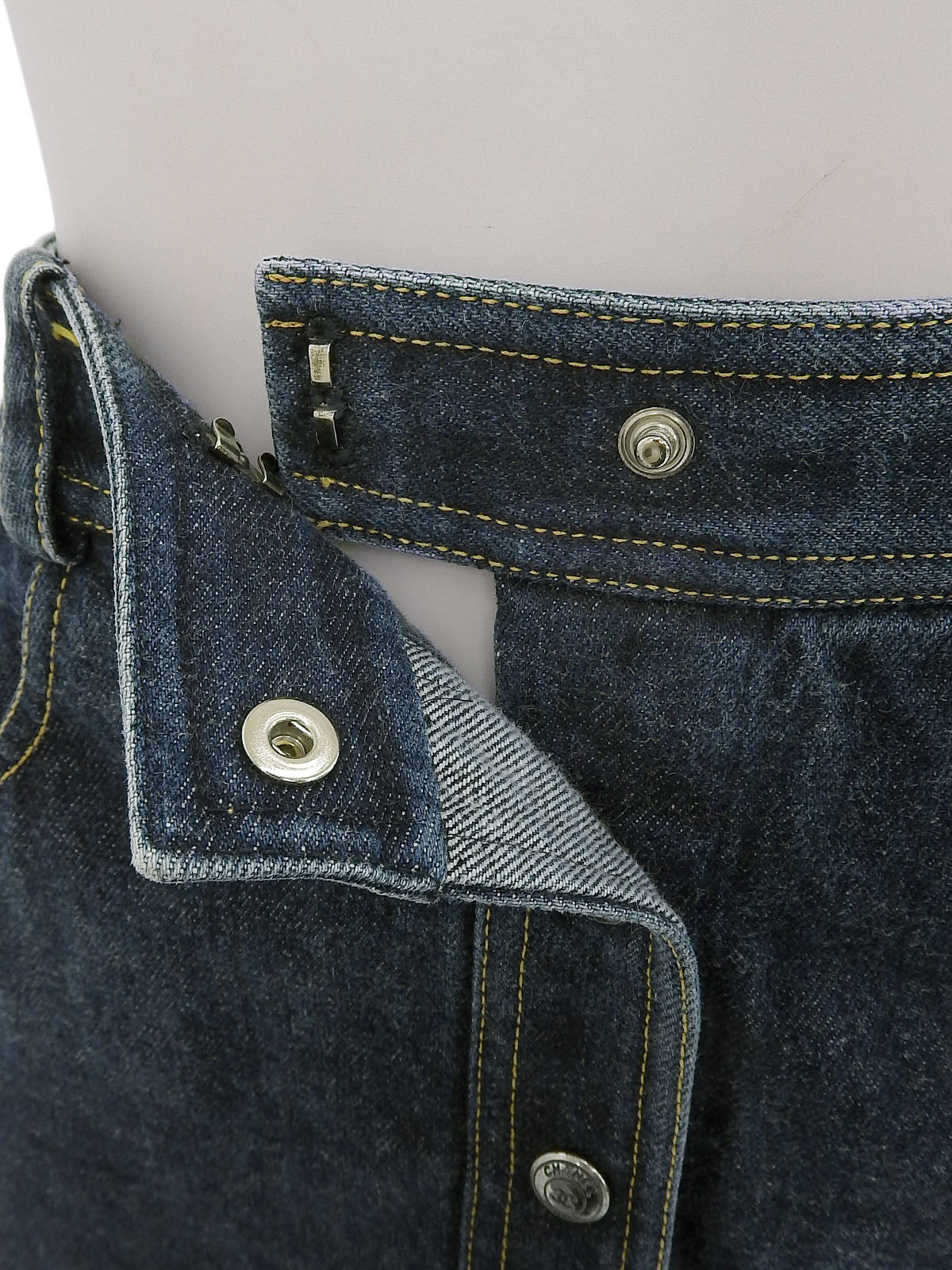 1997年製 ロゴボタンスカート インディゴ