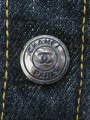 1997年製 ロゴボタンスカート インディゴ