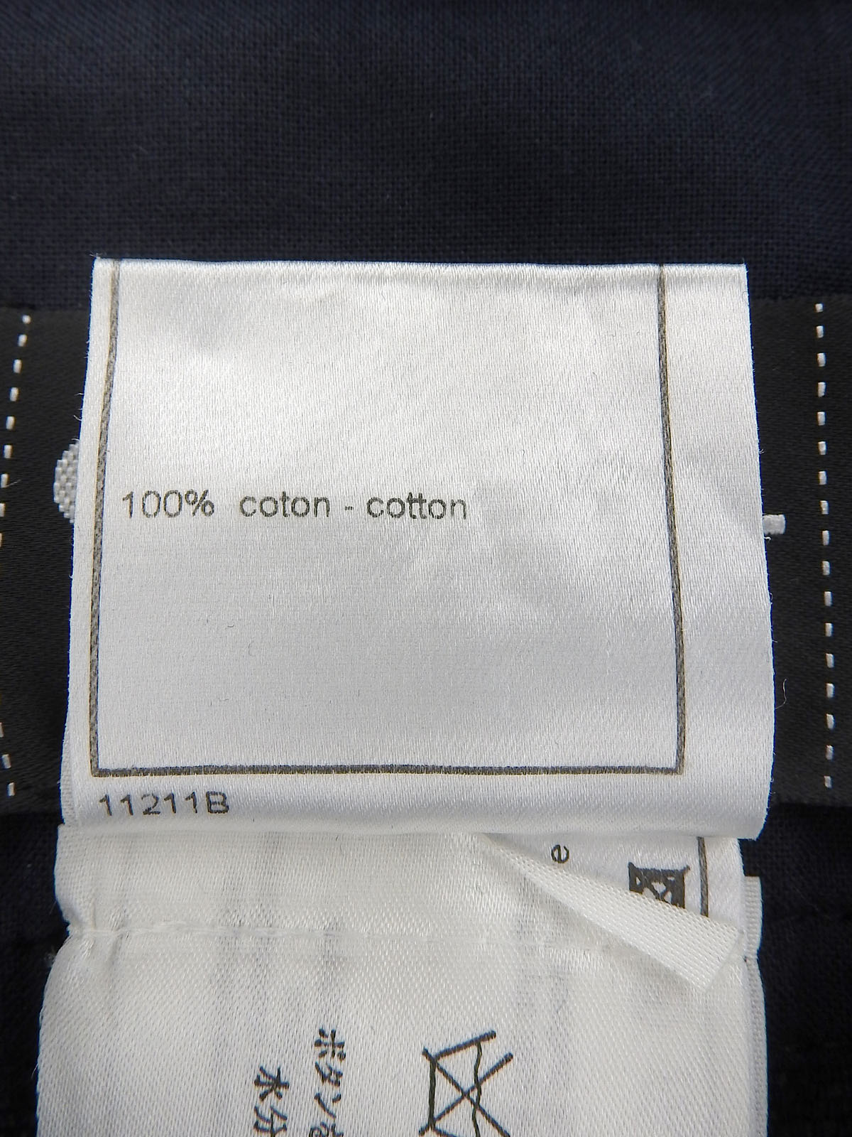 2001年製 デニムCCマークボタンノースリーブワンピース ブルー