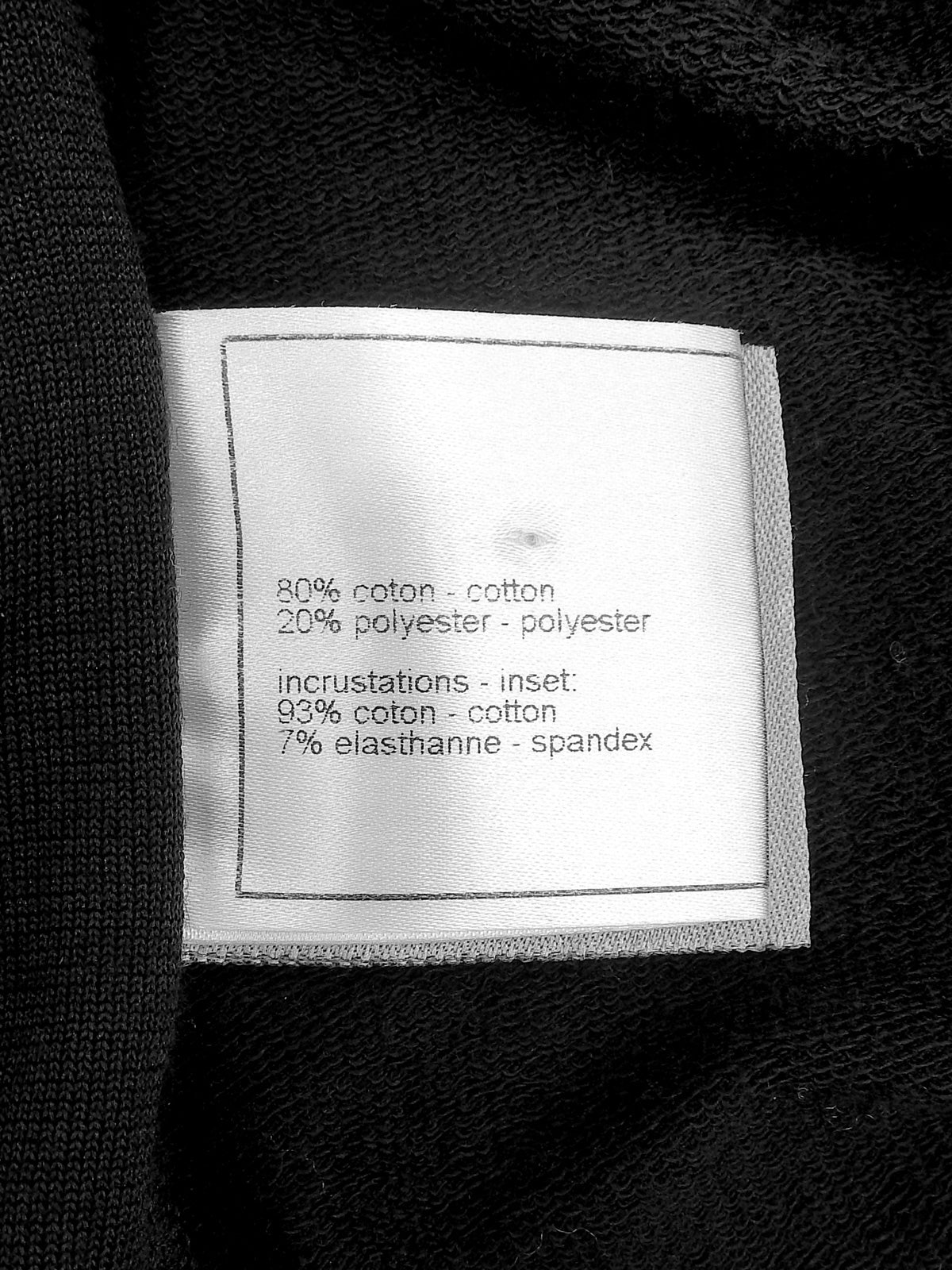 2008年製 スクエアCCマークジップアップパーカー ブラック/ホワイト