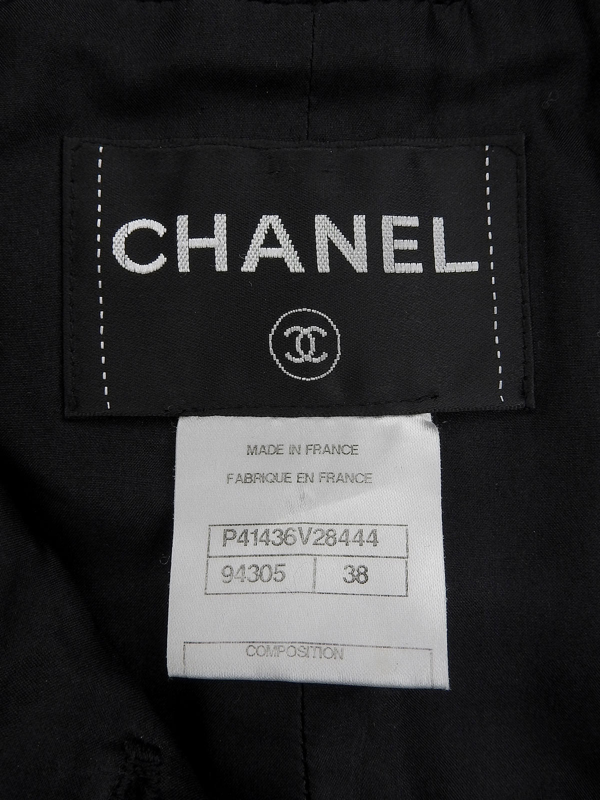 CCマークボタンツイードセットアップ ブラック