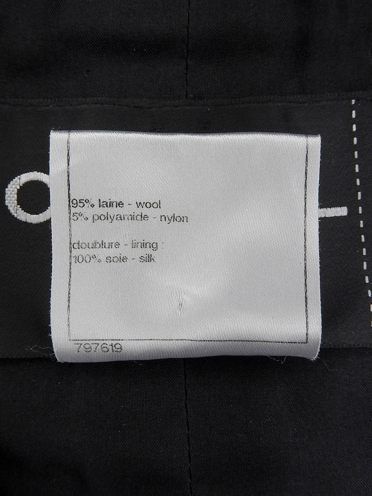 CCマークボタンツイードセットアップ ブラック