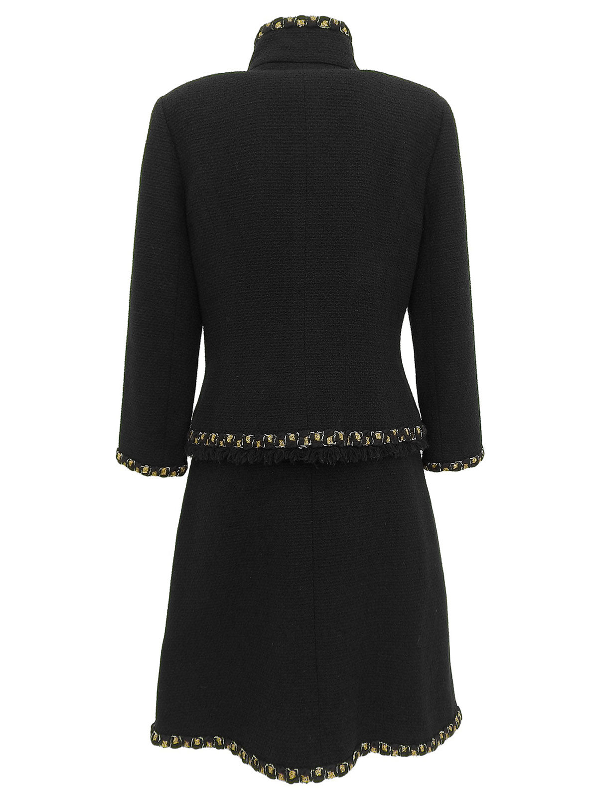 CCマークボタンツイードセットアップ ブラック