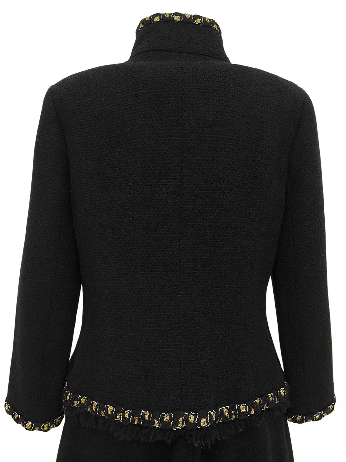 CCマークボタンツイードセットアップ ブラック