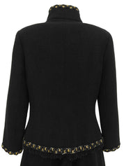 CCマークボタンツイードセットアップ ブラック