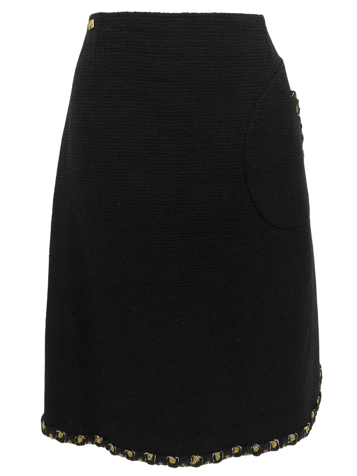 CCマークボタンツイードセットアップ ブラック