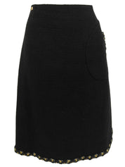 CCマークボタンツイードセットアップ ブラック