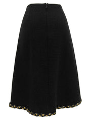 CCマークボタンツイードセットアップ ブラック