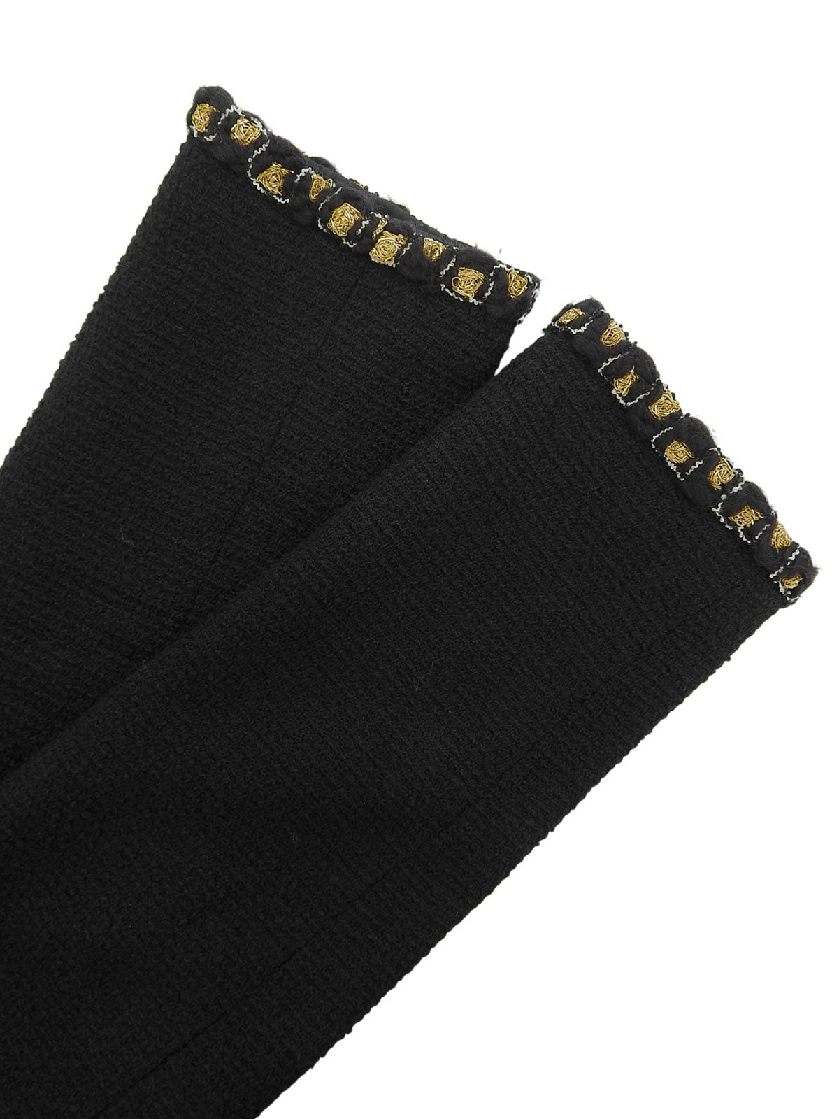 CCマークボタンツイードセットアップ ブラック