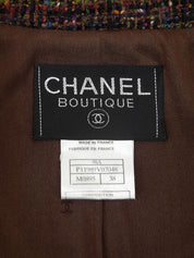 1998 Tweed CC Mark Button Jacket Brown/Multi