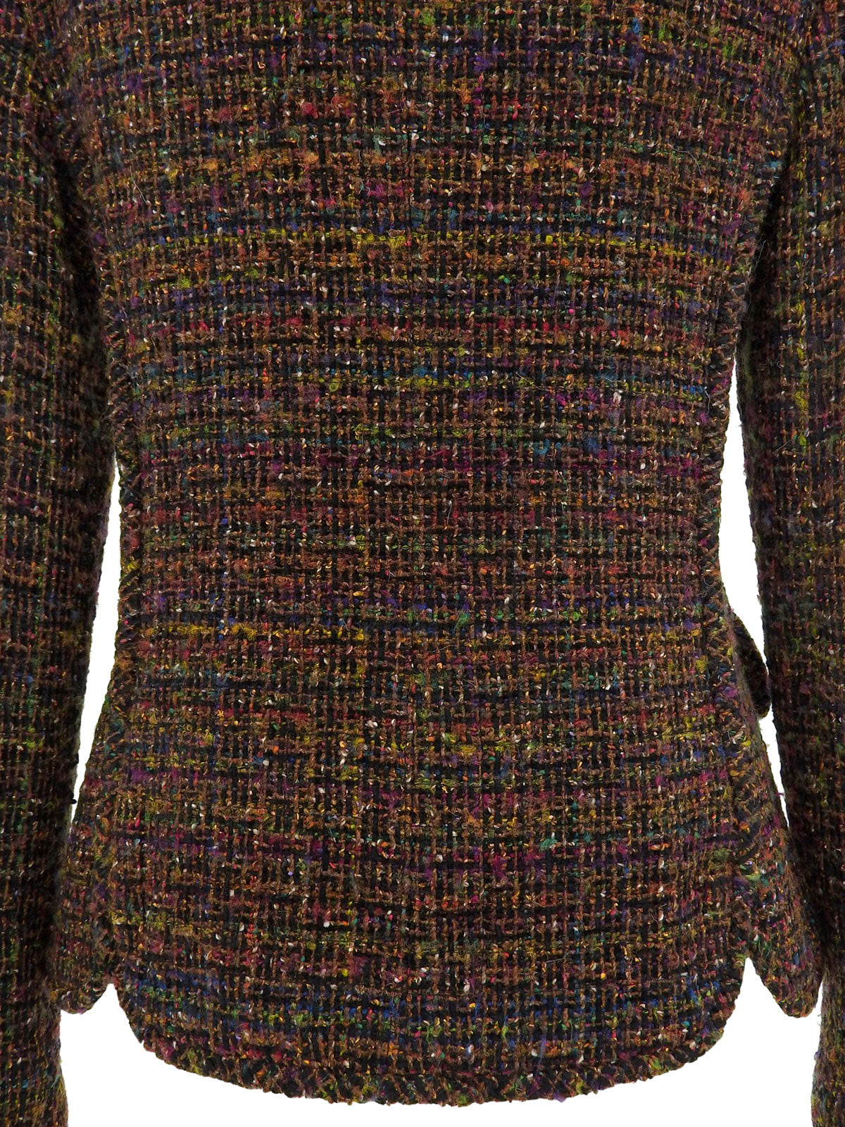 1998 Tweed CC Mark Button Jacket Brown/Multi