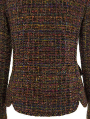 1998 Tweed CC Mark Button Jacket Brown/Multi