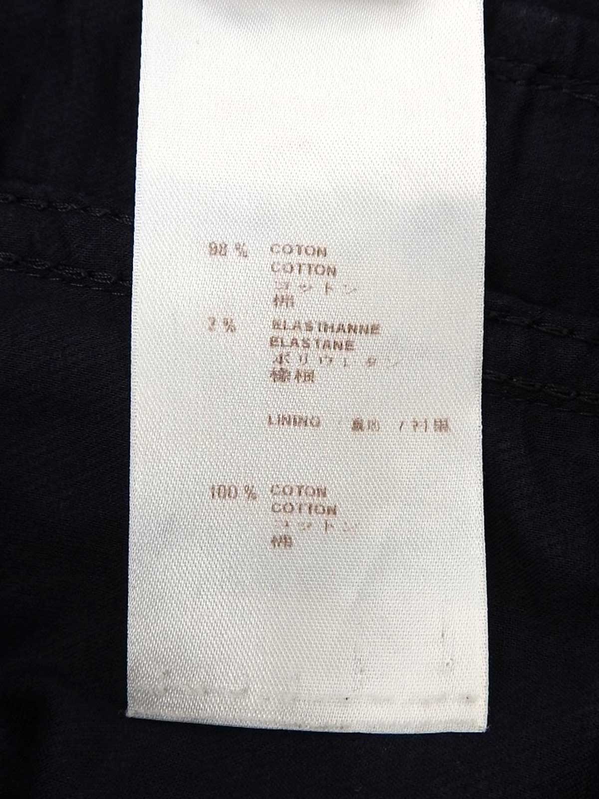 デニムモノグラムパターン半袖ジャケット #38 インディゴ
