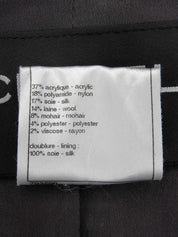 ツイードCCマークボタンジャケット ブラック/ホワイト/マルチ