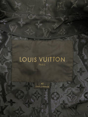 モノグラムパターンショートトレンチコート ダークブラウン