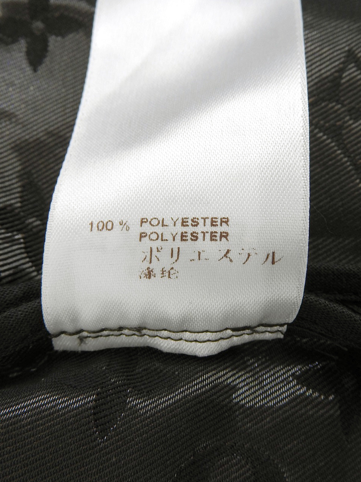 モノグラムパターンショートトレンチコート ダークブラウン