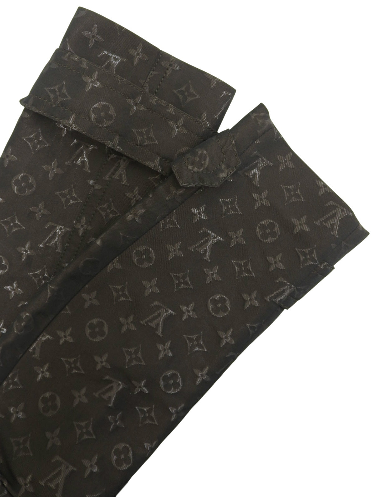 モノグラムパターンショートトレンチコート ダークブラウン