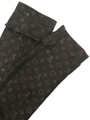 モノグラムパターンショートトレンチコート ダークブラウン