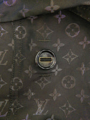 モノグラムパターンショートトレンチコート ダークブラウン