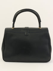 Navy Oval GG Plate Handbag