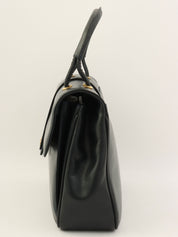 Navy Oval GG Plate Handbag