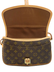 2002年製 キャンバスモノグラムソローニュショルダーバッグ ブラウン