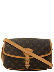 2002年製 キャンバスモノグラムソローニュショルダーバッグ ブラウン