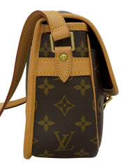 2002年製 キャンバスモノグラムソローニュショルダーバッグ ブラウン