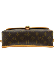 2002年製 キャンバスモノグラムソローニュショルダーバッグ ブラウン